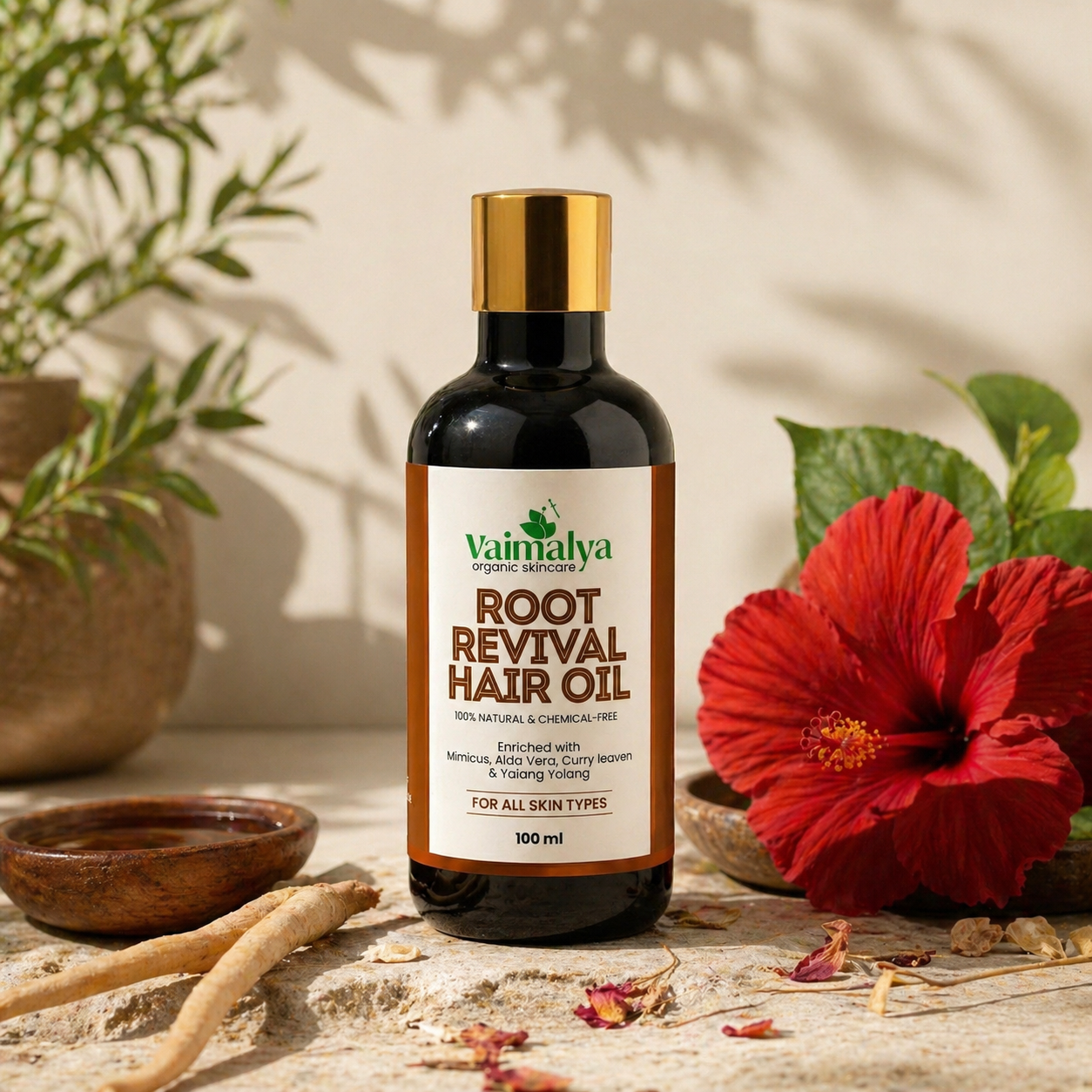 Vaimalya Root Revival Hair Oil  | Natural Herbal Oil for Hair Growth & Scalp Care
