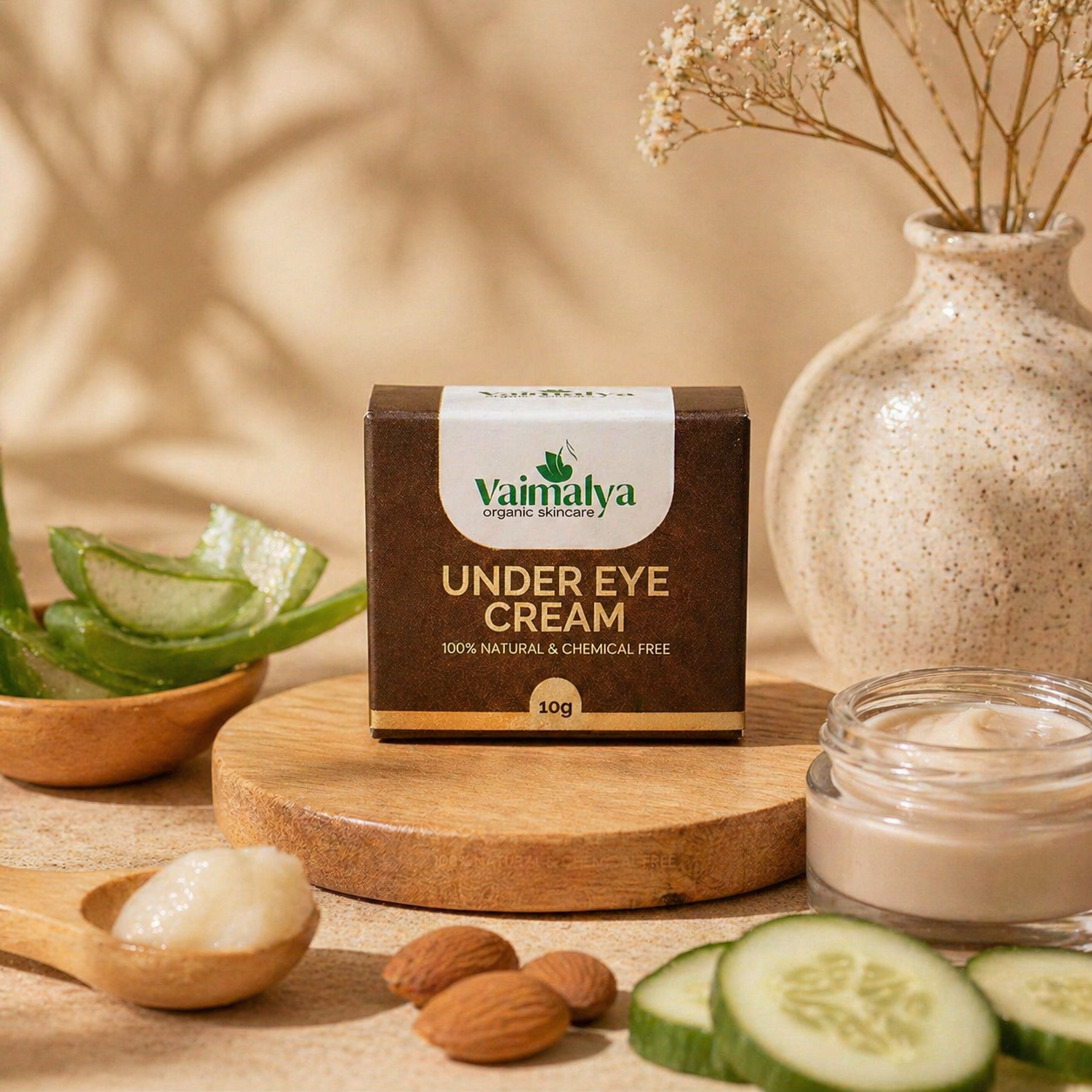 Vaimalya Under Eye Cream  | Natural Herbal Cream for Dark Circles & Eye Care
